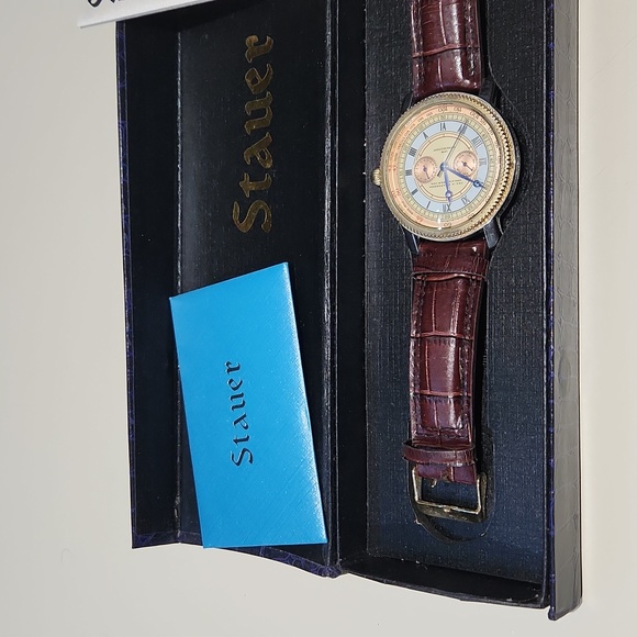 Stauer Geo W. Chatterton Springfield Stainless steel case back 21562 3 ATM water - Picture 3 of 17